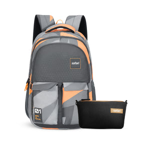 Safari Bonus 37L Grey School Backpack