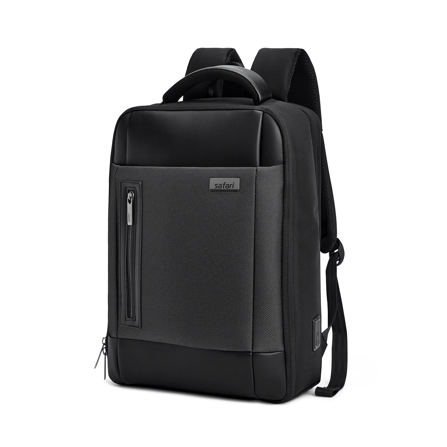 Safari Rayon 16L Black Formal Backpack with Laptop Sleeve