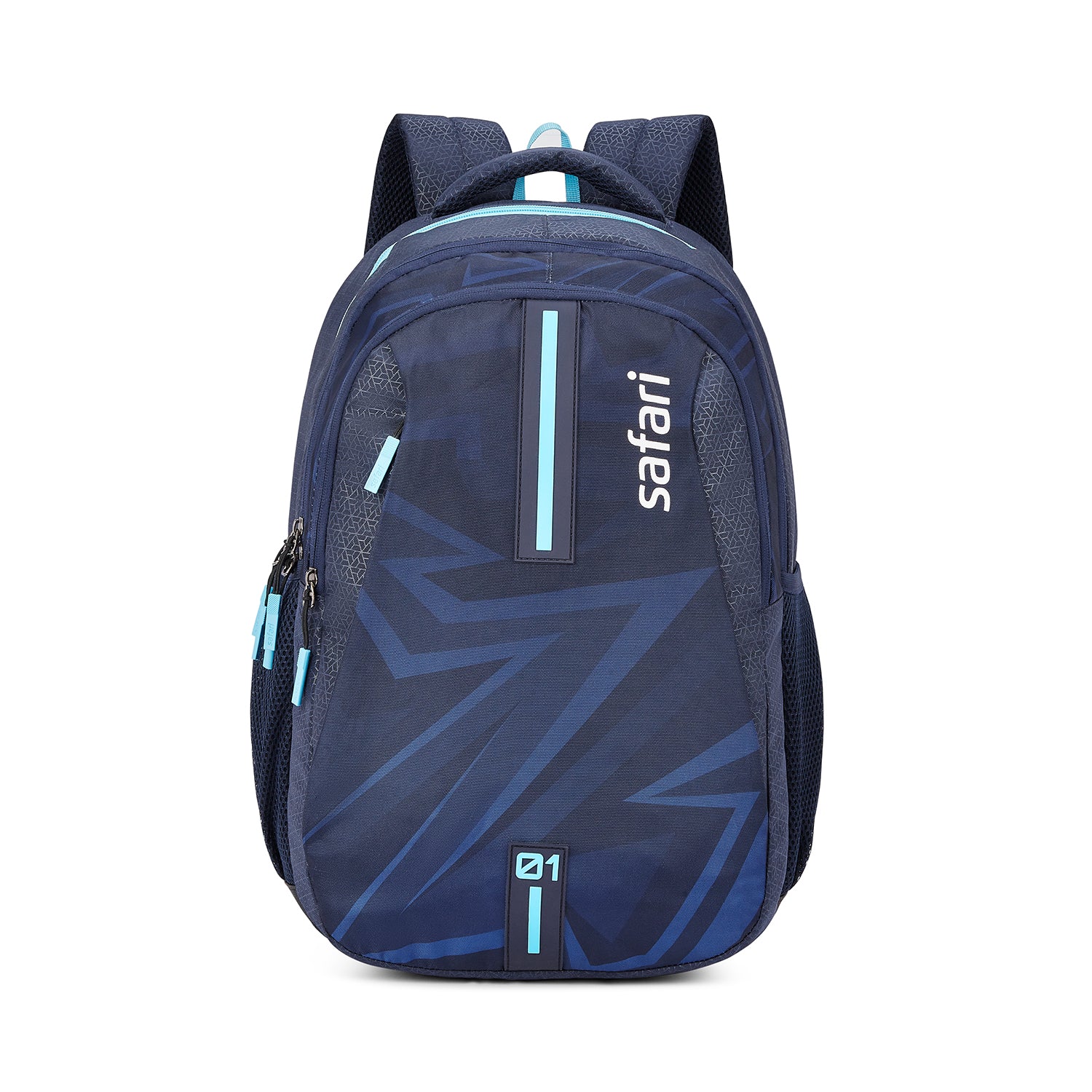 Safari Triplex 6 37L Blue School Backpack