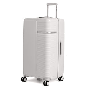 Safari Trunk Pro Trolley Bag with TSA lock and Dual Wheels - Winter White