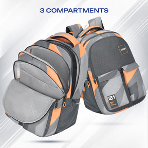 Safari Bonus 37L Grey School Backpack
