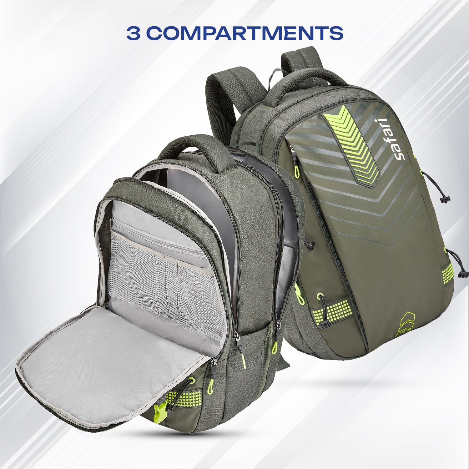 Safari Expand 43L Olive Rucksacks & Trekking Backpack
