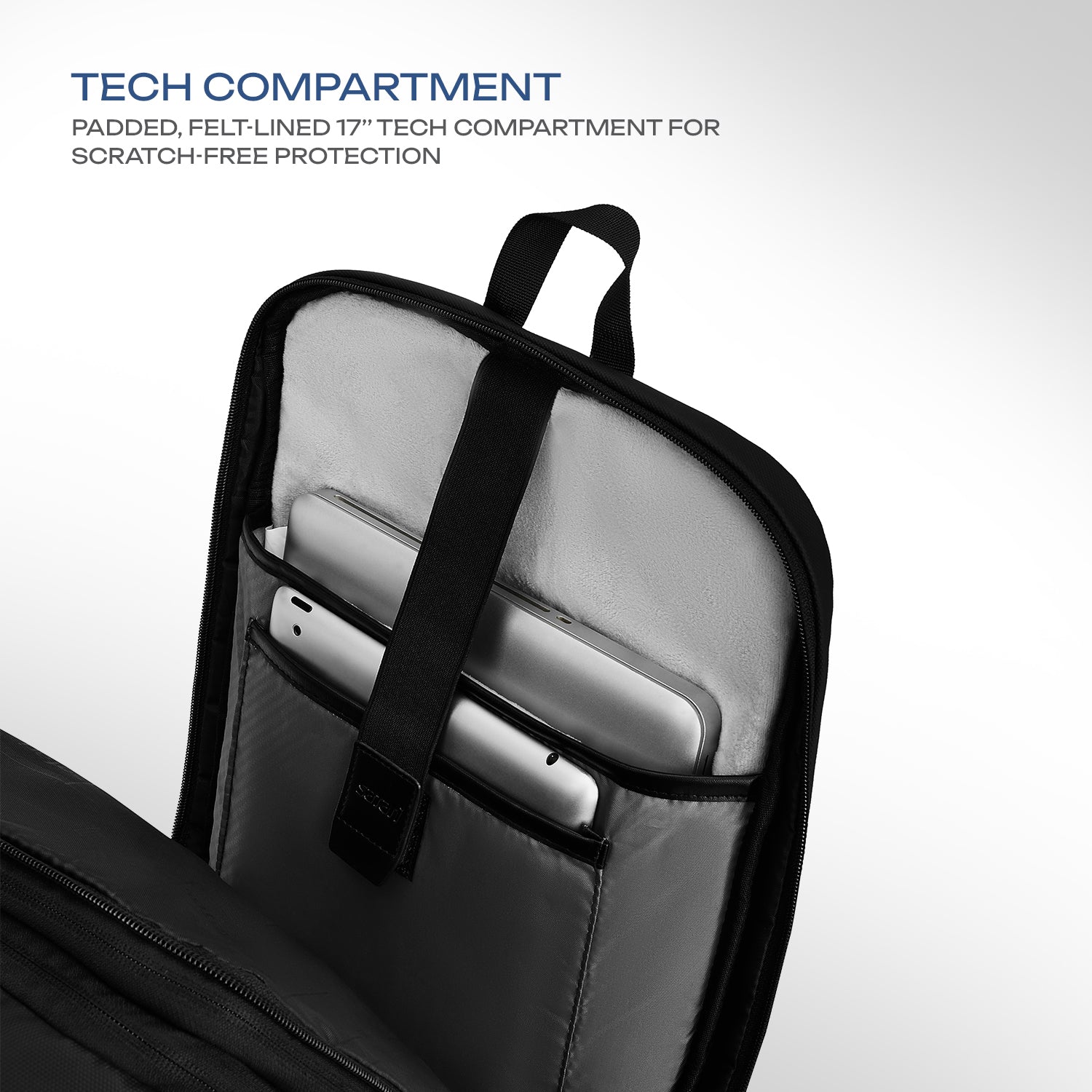 Safari Astor 36L Black Formal Backpack with Laptop Sleeve