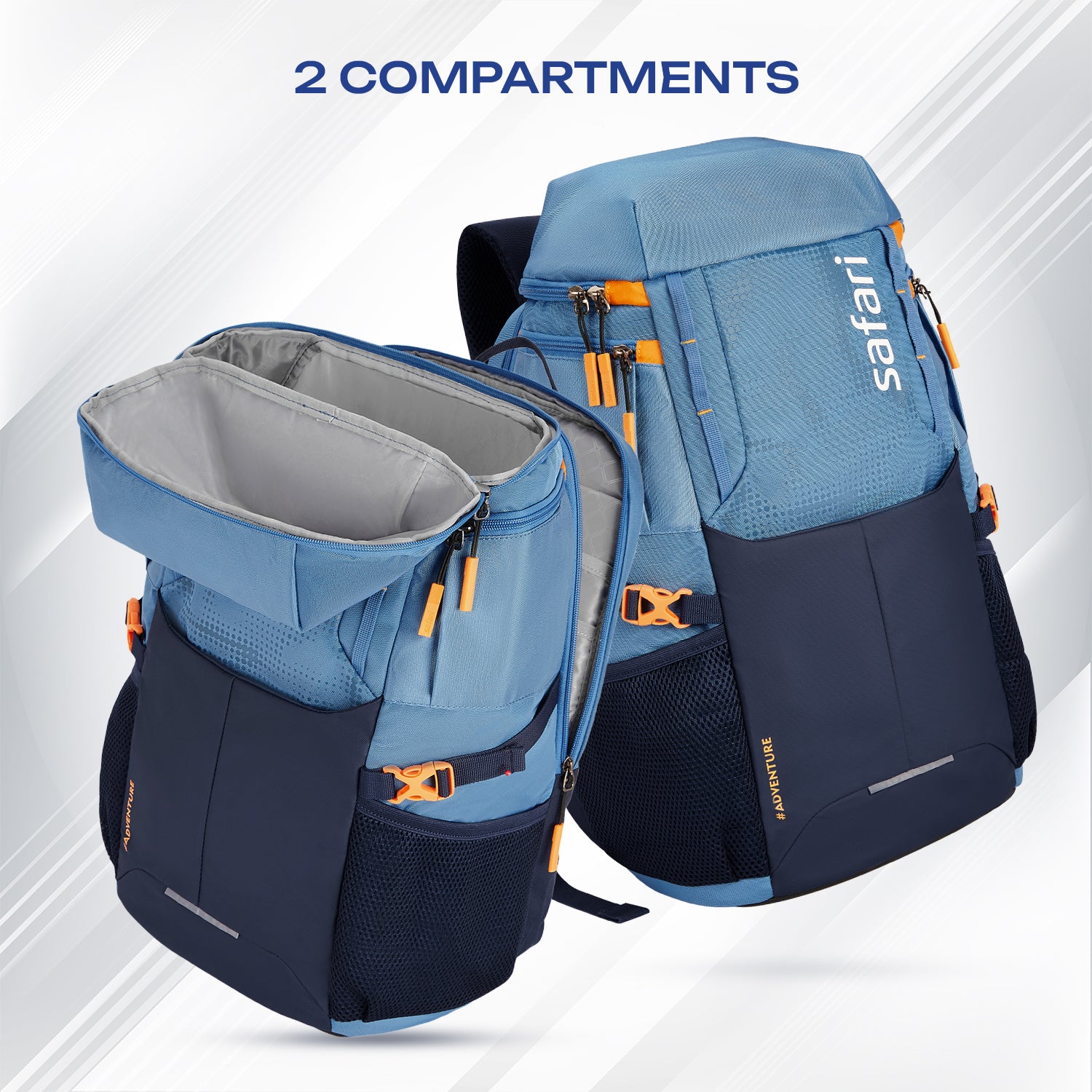 Safari Quest 45L Pearl Blue Laptop Backpack