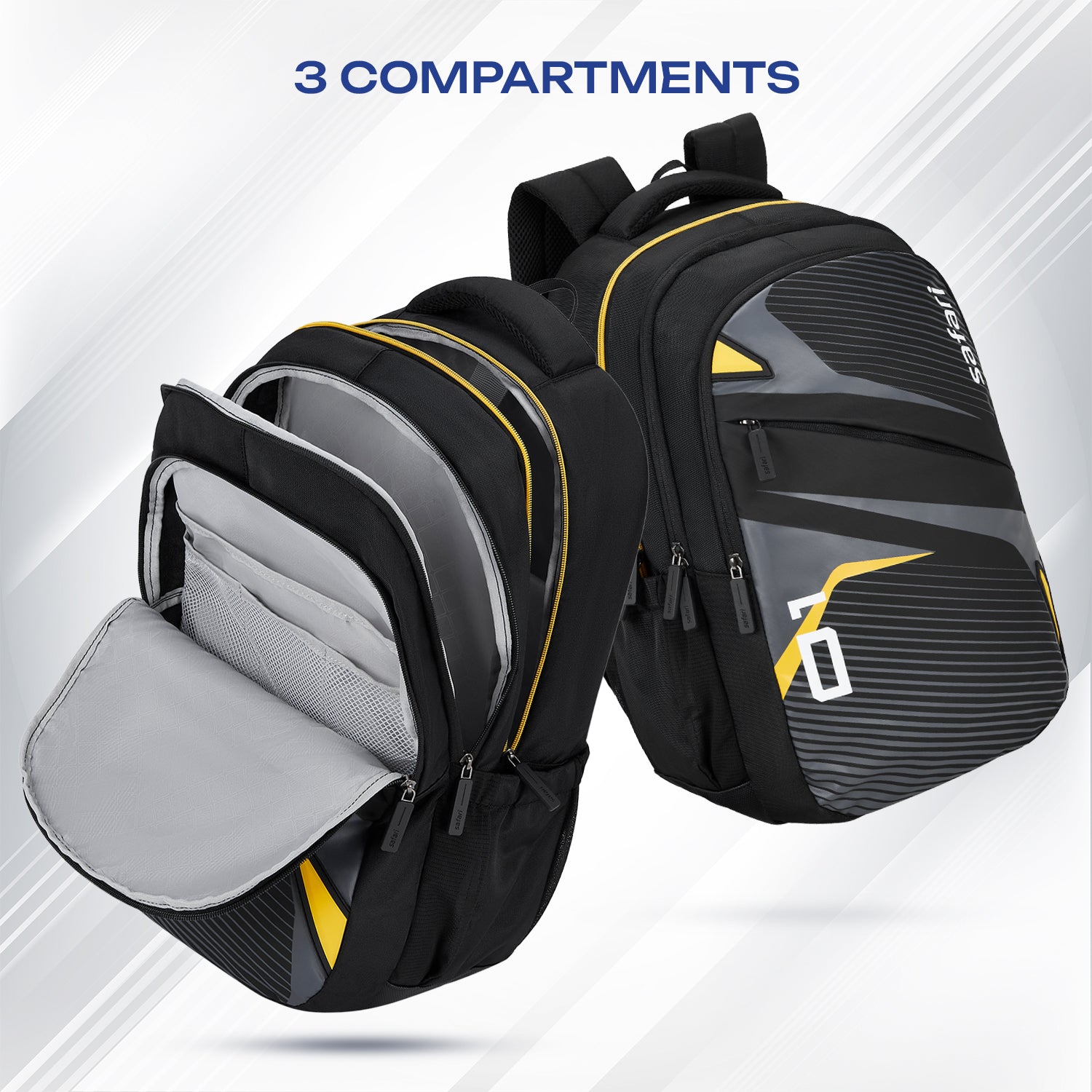 Safari Aura 37L Black Laptop Backpack