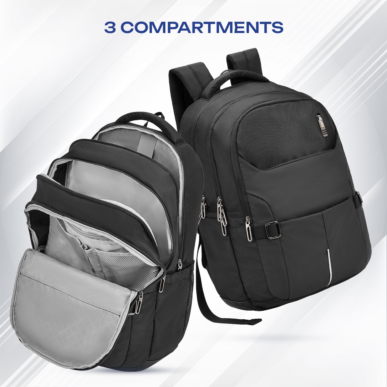 Safari Zen 34L Black Laptop Backpack