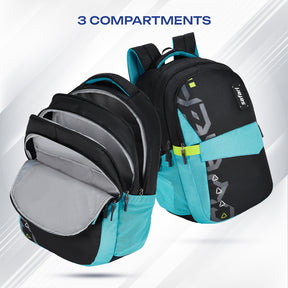 Safari Bonus 37L Black School Backpack
