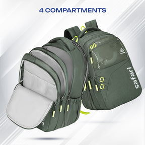 Safari Quadro 5 43L Olive School Backpack
