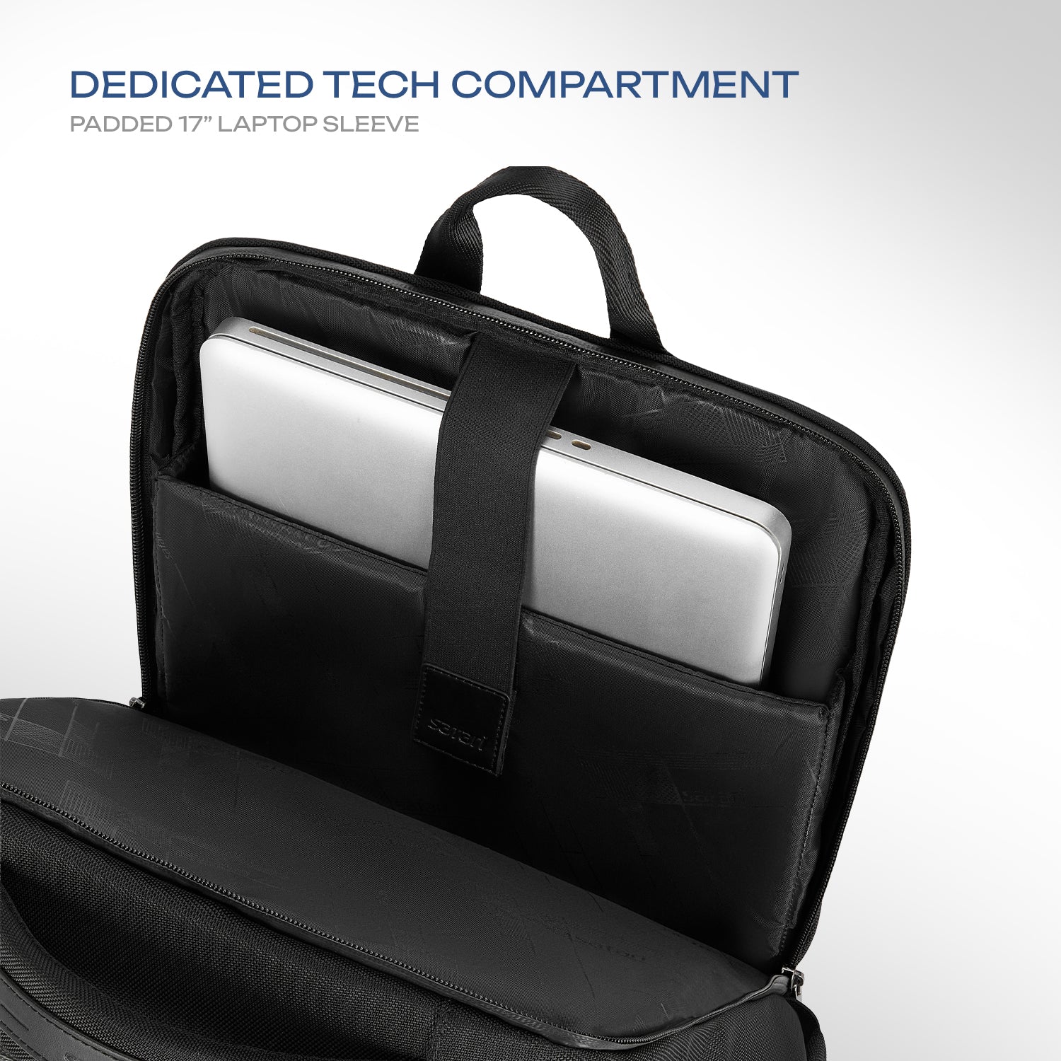 Safari Nexus 19L Black Formal Backpack with Laptop Sleeve
