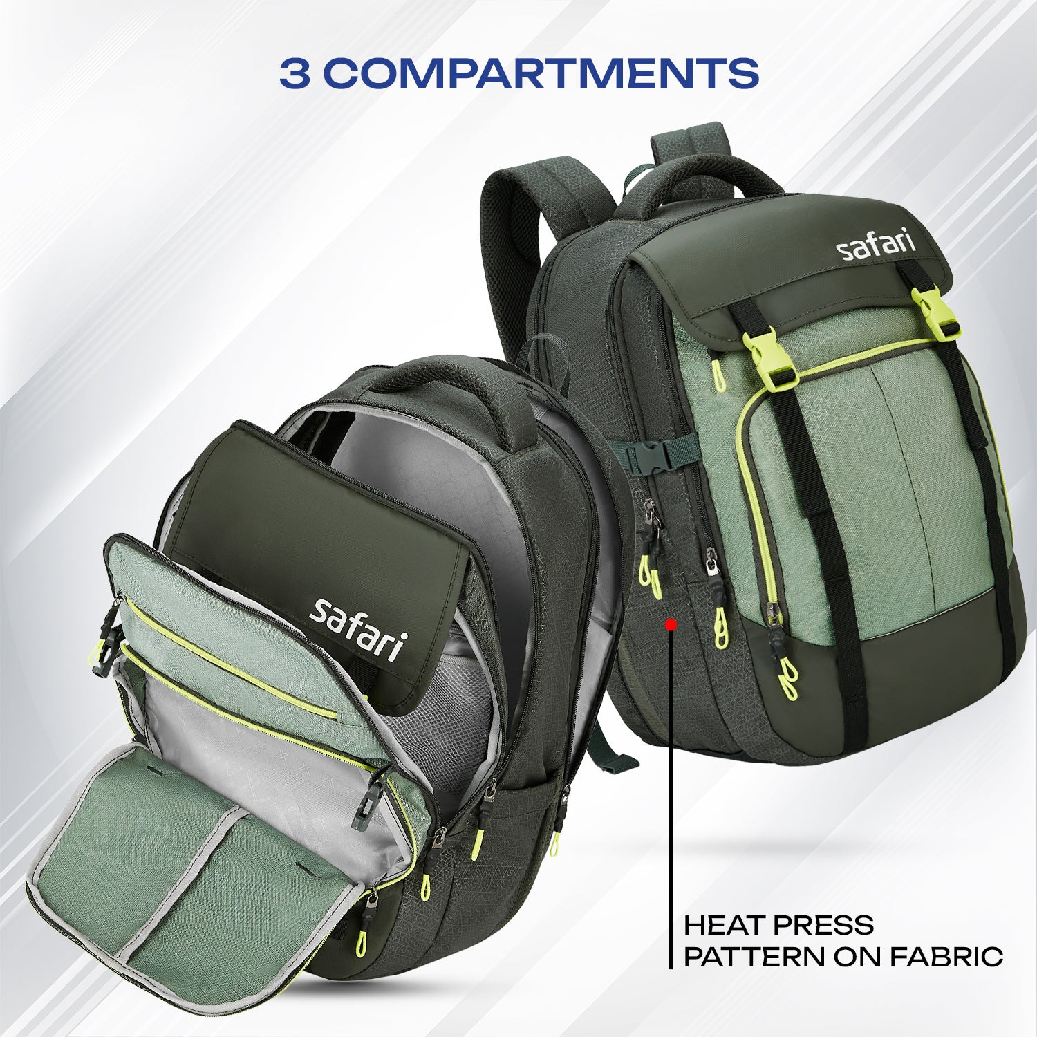 Safari Expand 43L Olive Laptop Backpack