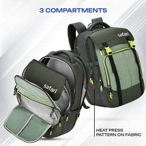 Safari Expand 43L Olive Laptop Backpack