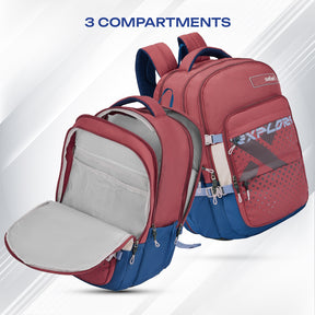 Safari Expand 43L Red Laptop Backpack