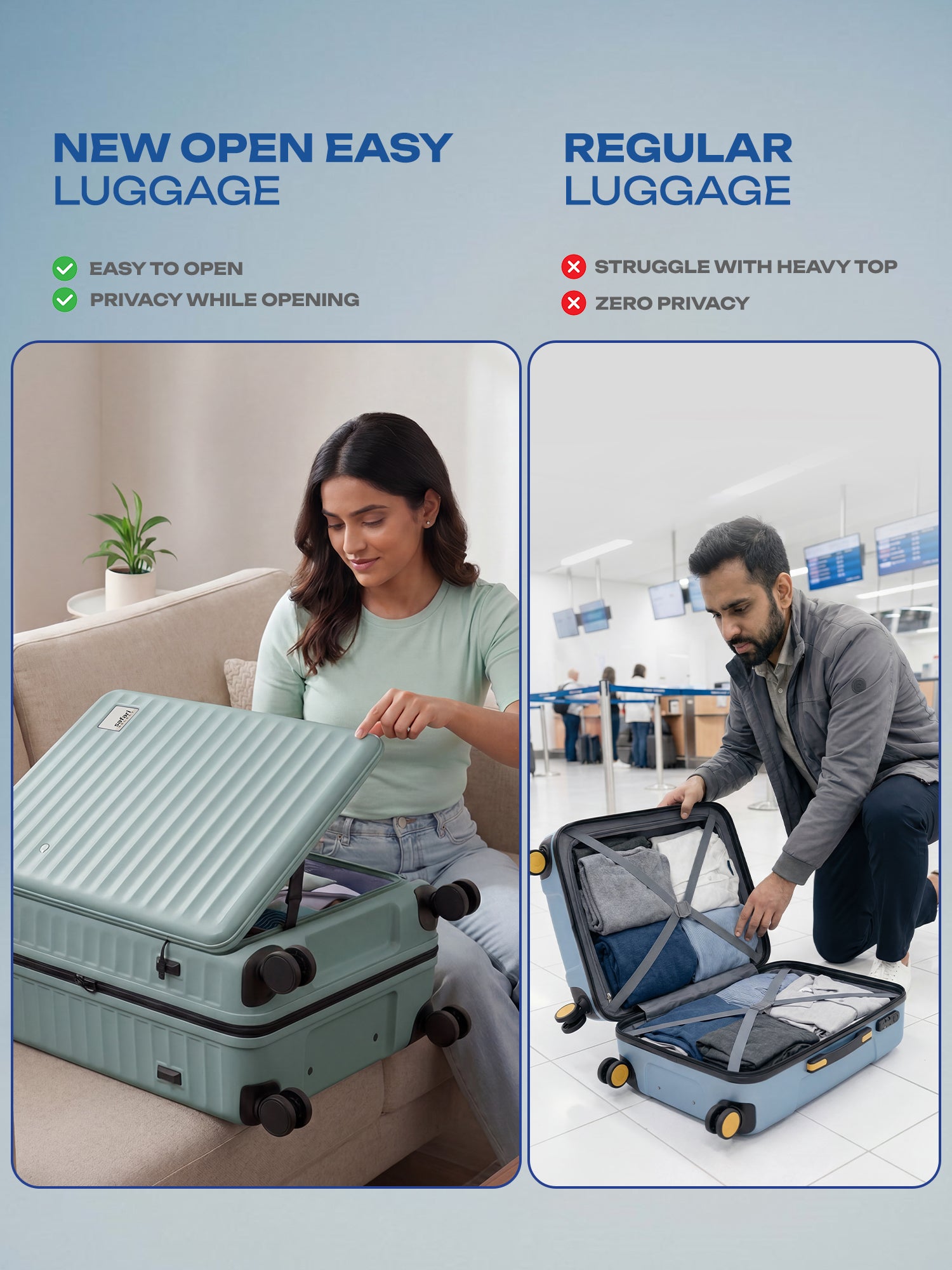 Safari Select Froniq Trolley Bag - Fresh mint