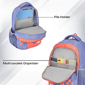 Safari Triplex 37L Blue School Backpack