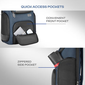Safari Lexon 24L Blue Formal Backpack with Laptop Sleeve
