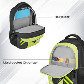 Safari Triplex 37L Black School Backpack