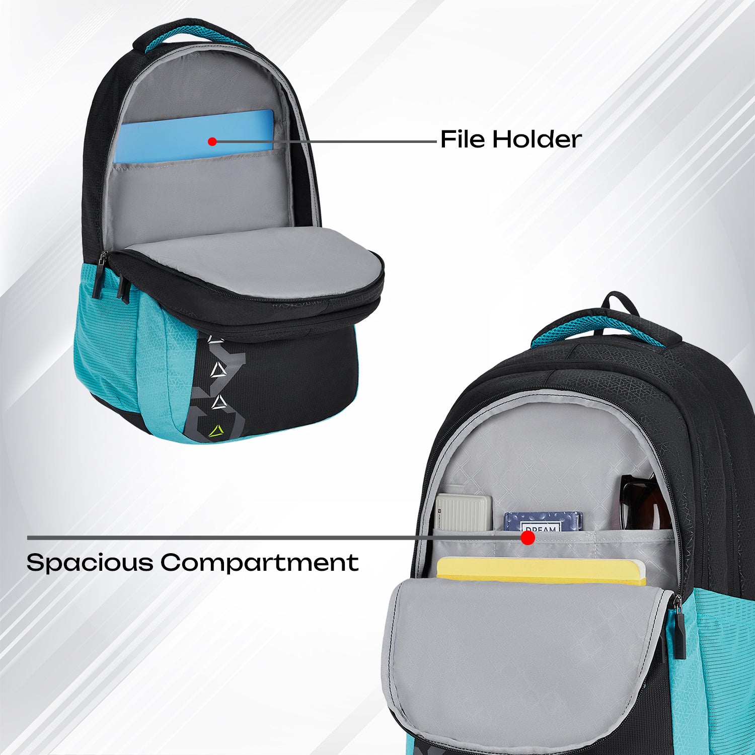 Safari Bonus 37L Black School Backpack