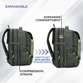 Safari Expand 43L Olive Laptop Backpack