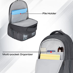 Safari Quadro 43L Grey School Backpack