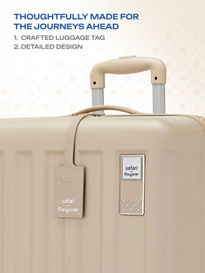 Safari x Manyavar Eterna Wedding Trolley Bag with Dual Wheels and TSA lock - Dark Champagne
