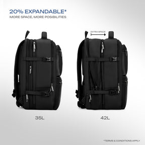 Safari Astor 36L Black Formal Backpack with Laptop Sleeve