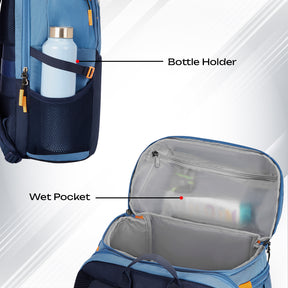 Safari Quest 45L Pearl Blue Laptop Backpack