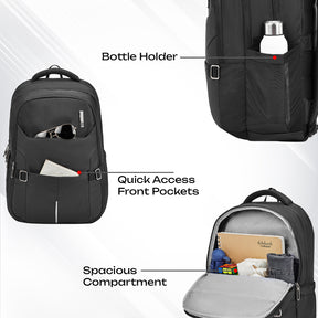 Safari Zen 34L Black Laptop Backpack