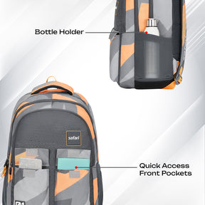 Safari Bonus 37L Grey School Backpack