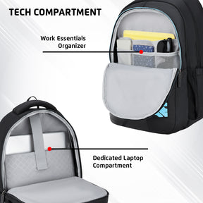 Safari Aura 37L Black Laptop Backpack