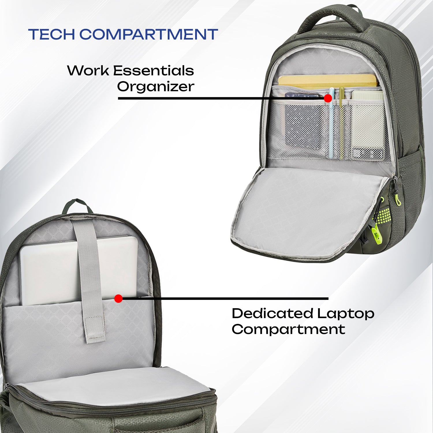 Safari Expand 43L Olive Rucksacks & Trekking Backpack