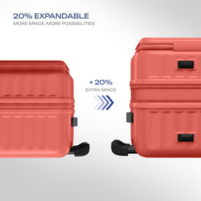 Safari Select Froniq Coral Front opening Trolley Bag with TSA Lock, Dual wheels and Anti-Theft Zipper