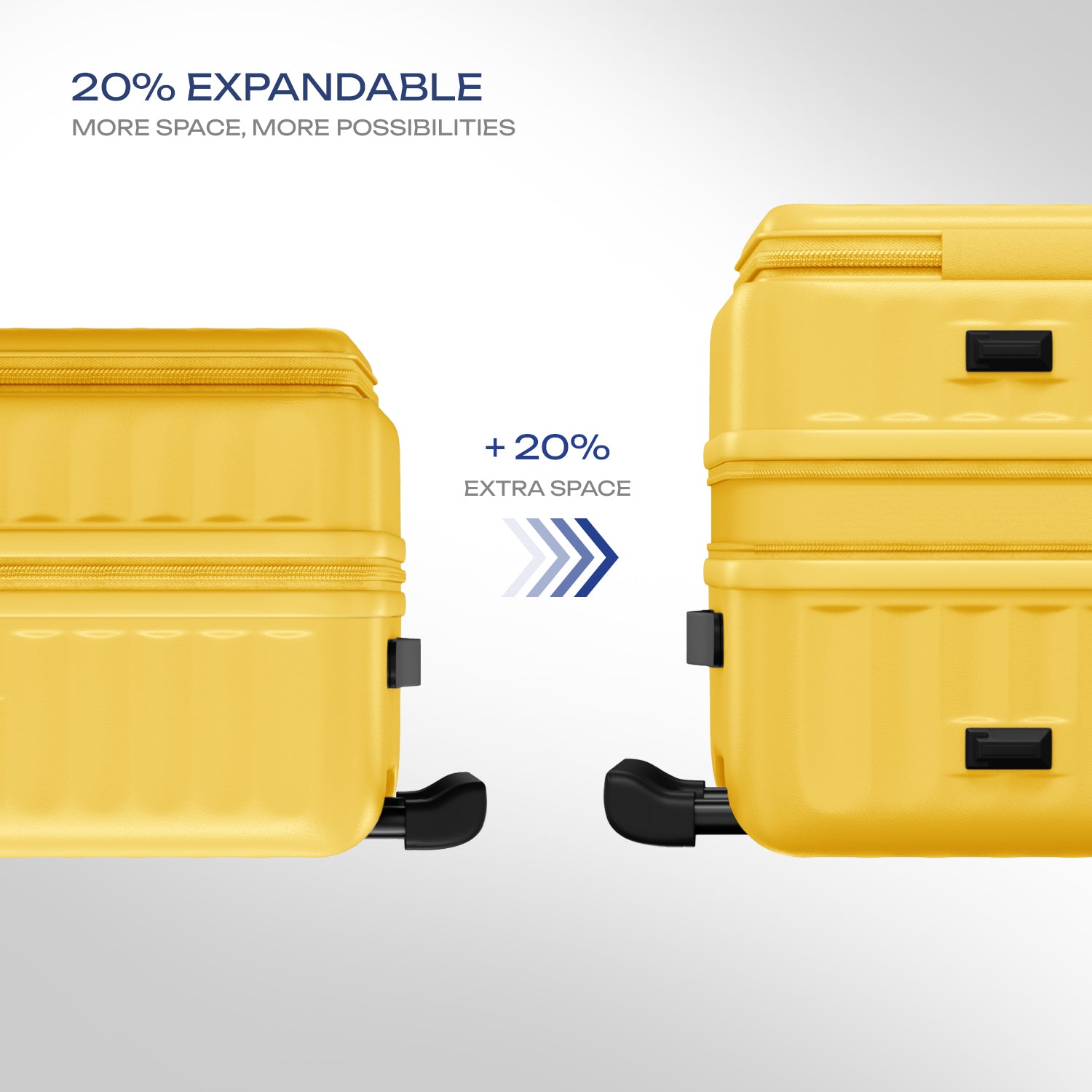 Safari Select Froniq Yellow Front opening Trolley Bag with TSA Lock, Dual wheels and Anti-Theft Zipper