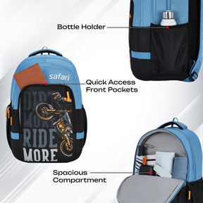 Safari Triplex 5 37L Black Casual Daypack