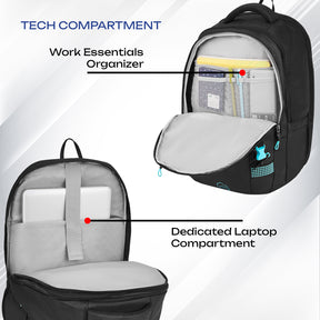 Safari Expand 43L Black Hiking Daypack