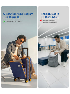 Safari Select Froniq Trolley Bag - Navy Blue