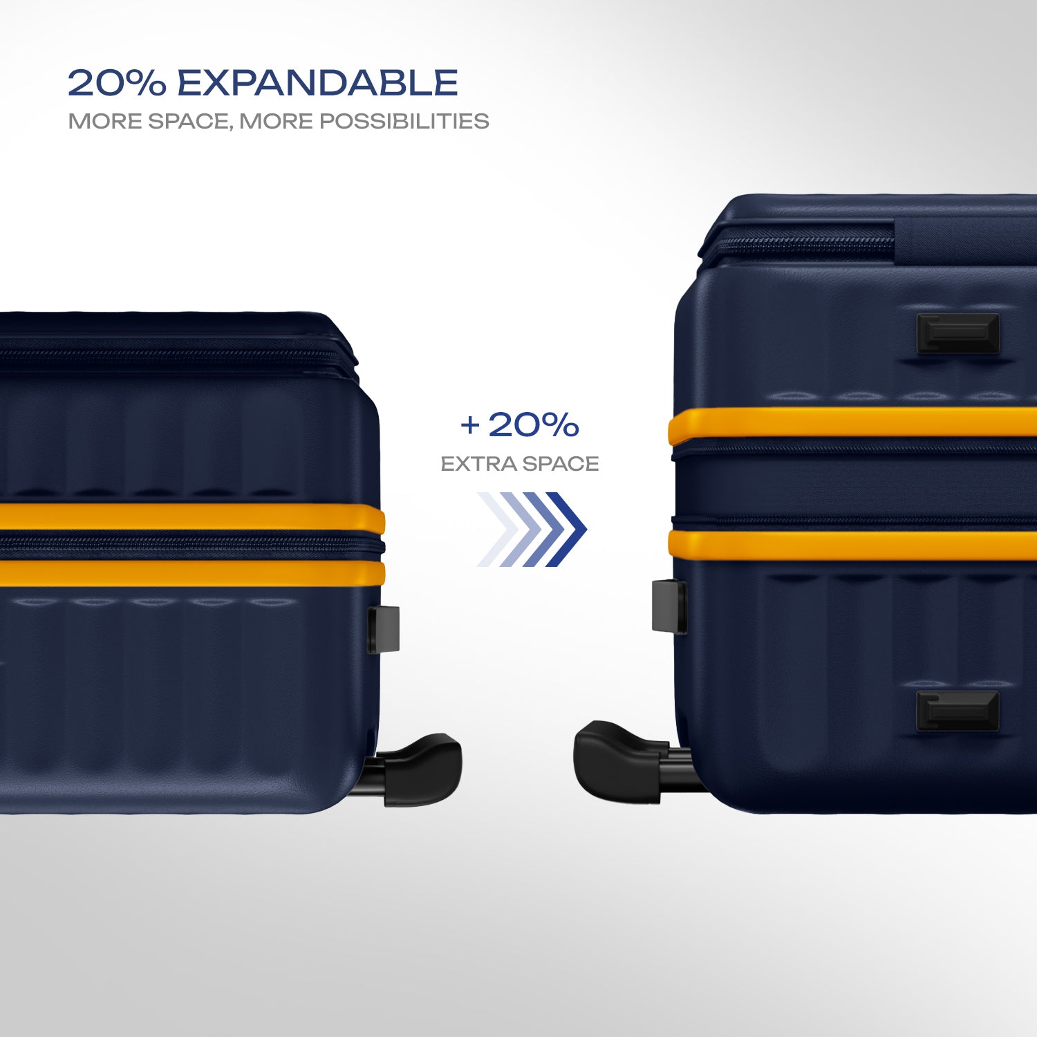 Safari Select Froniq Navy Blue Front opening Trolley Bag with TSA Lock, Dual wheels and Anti-Theft Zipper