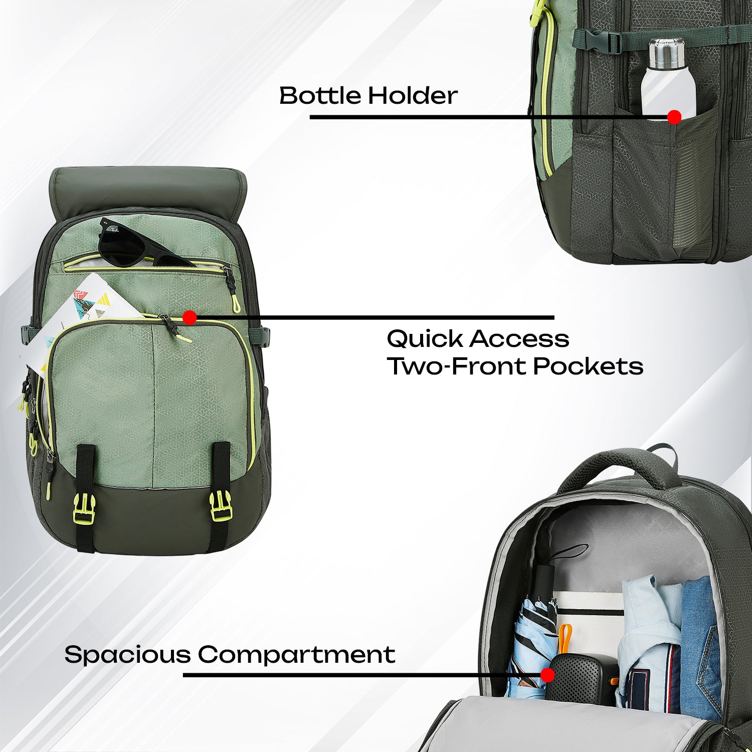 Safari Expand 43L Olive Laptop Backpack