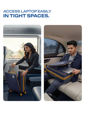 Safari Select Froniq Trolley Bag - Navy Blue