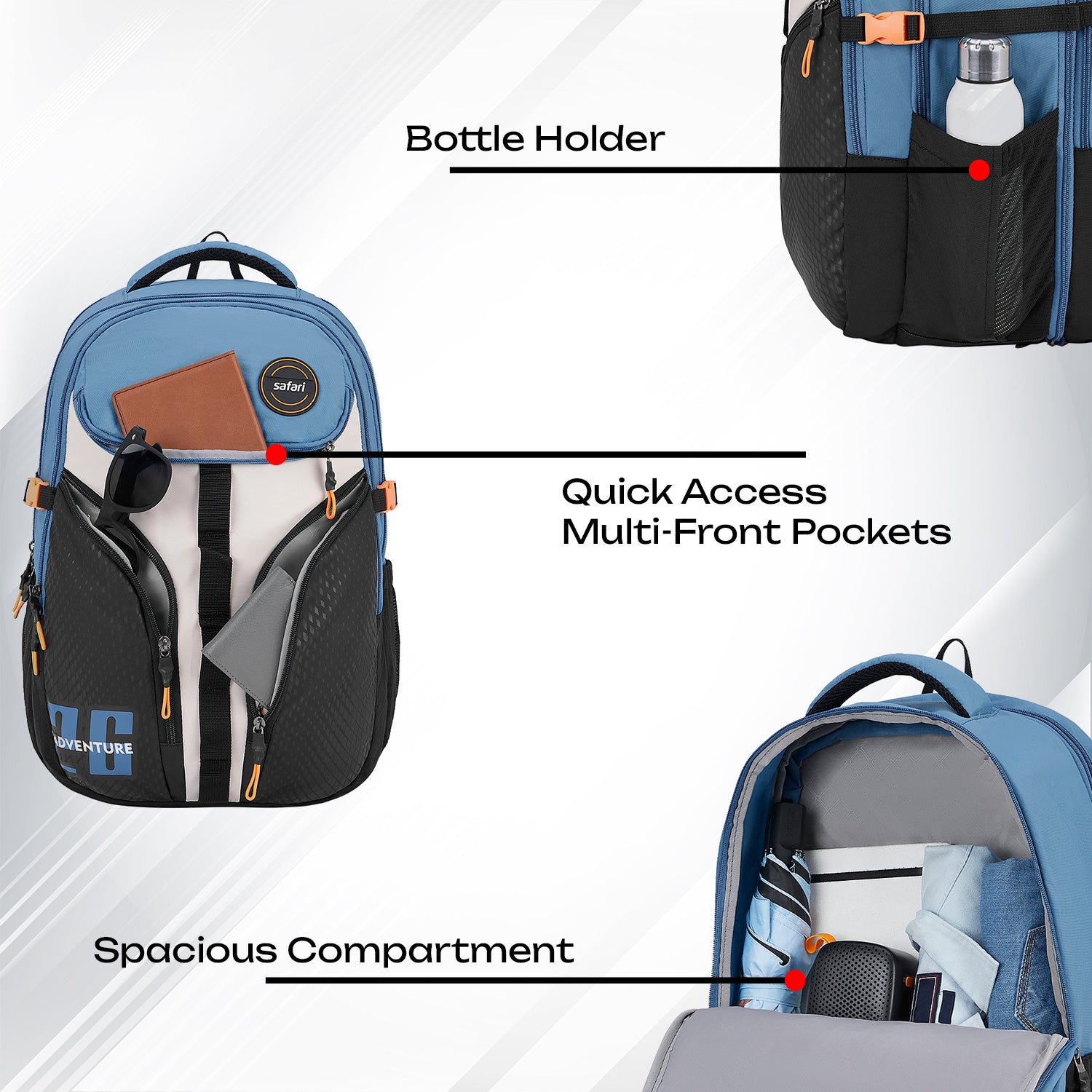 Safari Expand 43L Marine Laptop Backpack