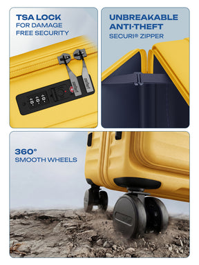 Safari Select Froniq Trolley Bag - Yellow