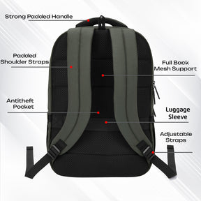 Safari Smart 30L Olive Laptop Backpack