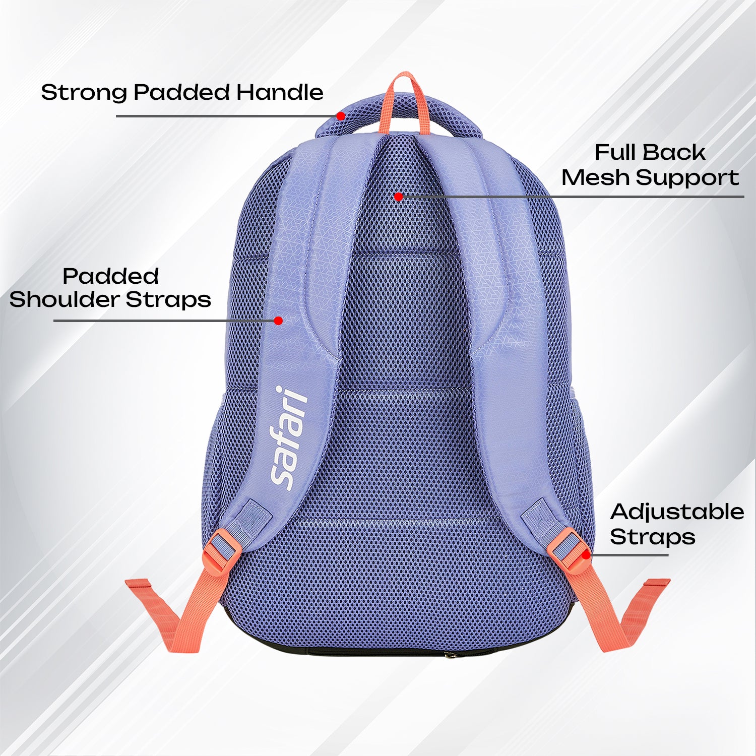 Safari Triplex 37L Blue School Backpack