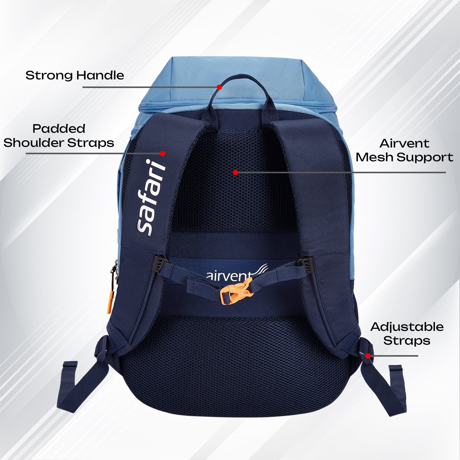 Safari Quest 45L Pearl Blue Laptop Backpack
