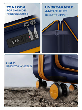 Safari Select Froniq Trolley Bag - Navy Blue