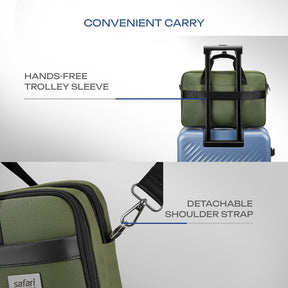 Safari Sterling 6L Messenger Bag with Dual compartments - Olive