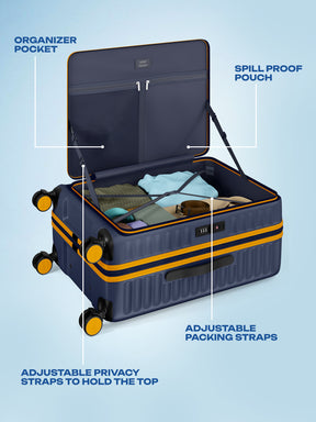 Safari Select Froniq Trolley Bag - Navy Blue