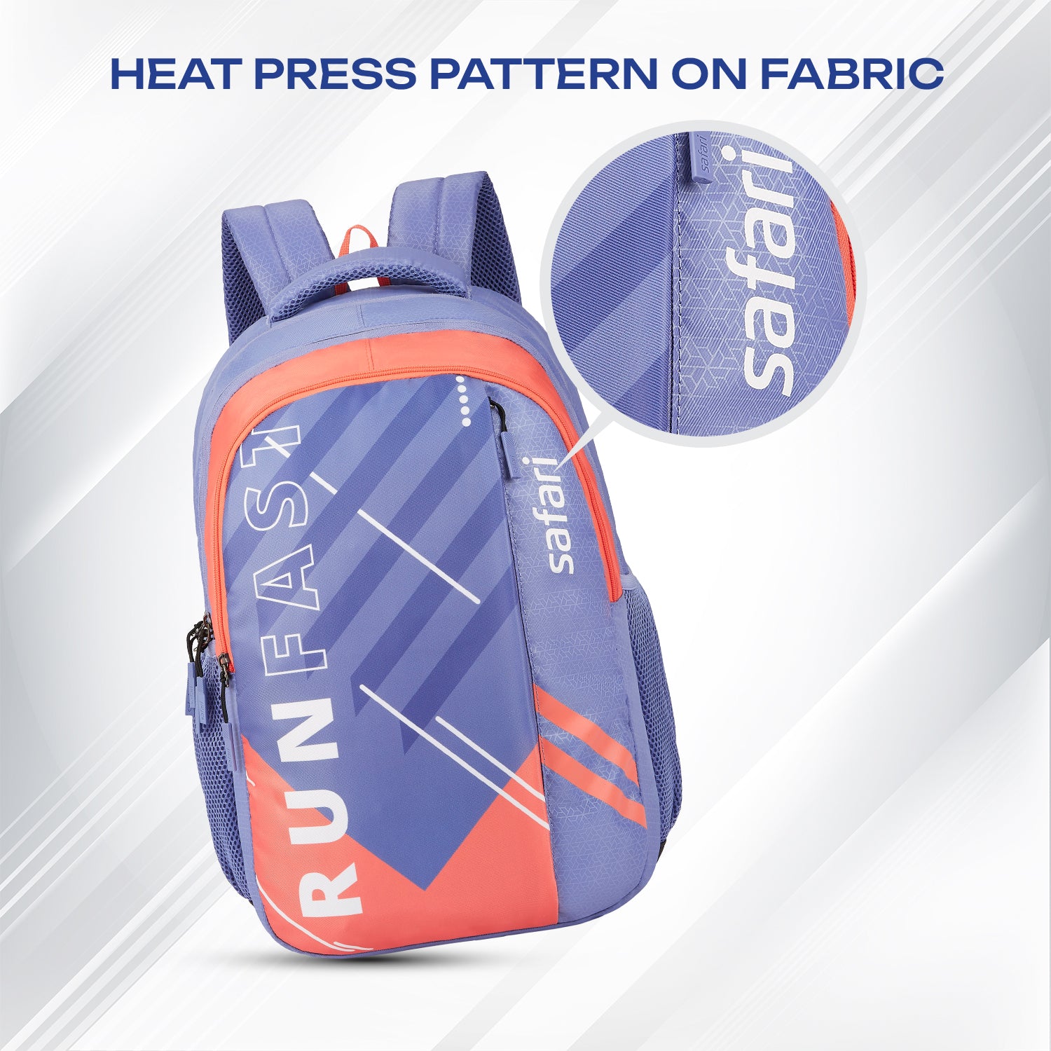 Safari Triplex 37L Blue School Backpack