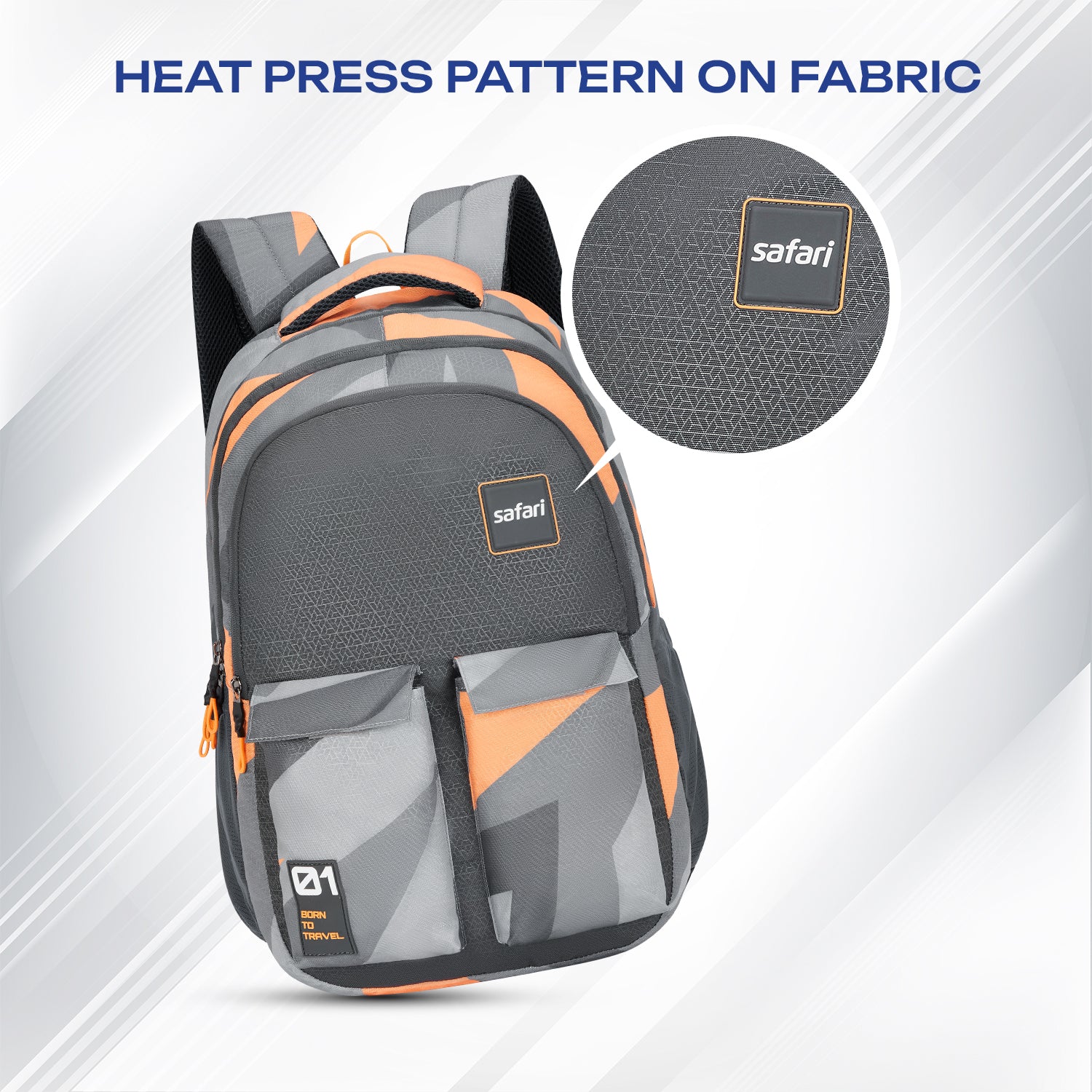 Safari Bonus 37L Grey School Backpack