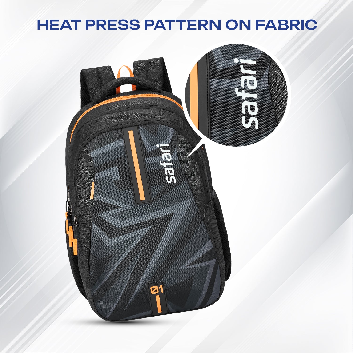 Safari Triplex 37L Black School Backpack