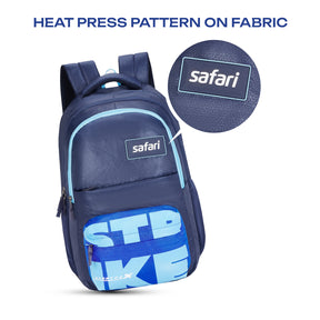 Safari Bonus 37L Blue School Backpack